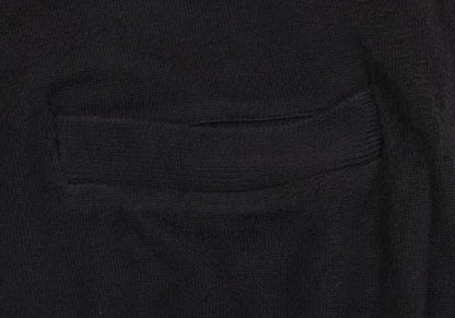 Yohji Yamamoto POUR HOMME Cotton Zip-Up Vest Black Knit Size M