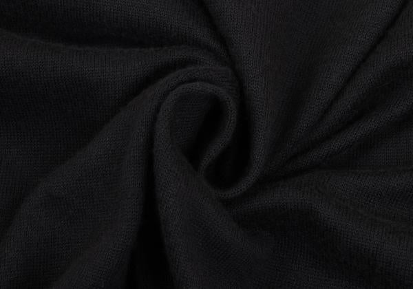 Yohji Yamamoto POUR HOMME Cotton Zip-Up Vest Black Knit Size M