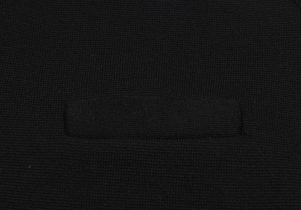 Yohji Yamamoto POUR HOMME Wool Knit Vest Black Size M