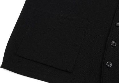 Yohji Yamamoto POUR HOMME Wool Knit Vest Black Size M