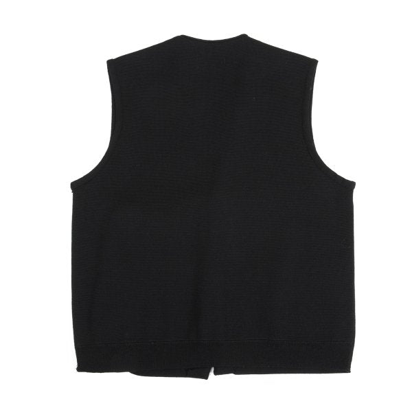 Yohji Yamamoto POUR HOMME Wool Knit Vest Black Size M