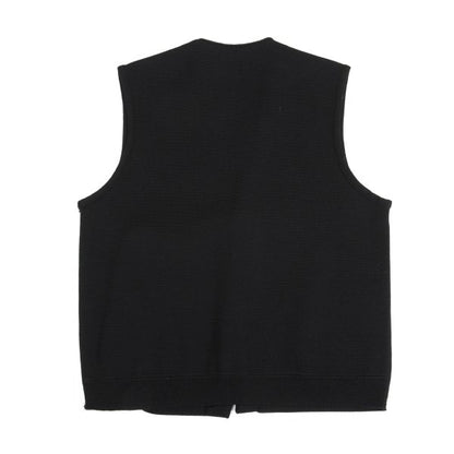 Yohji Yamamoto POUR HOMME Wool Knit Vest Black Size M