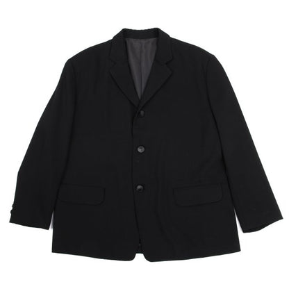 Yohji Yamamoto POUR HOMME Wool Poly Jacket Black Size S
