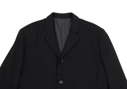 Yohji Yamamoto POUR HOMME Wool Poly Jacket Black Size S