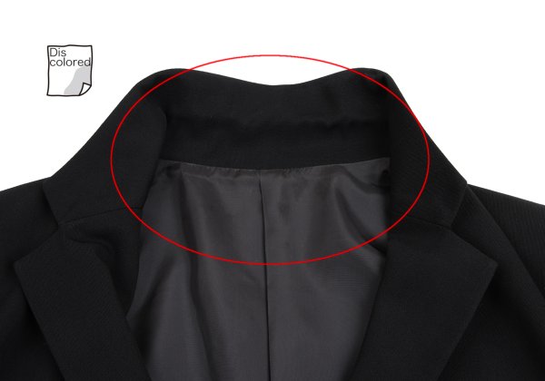 Yohji Yamamoto POUR HOMME Wool Poly Jacket Black Size S
