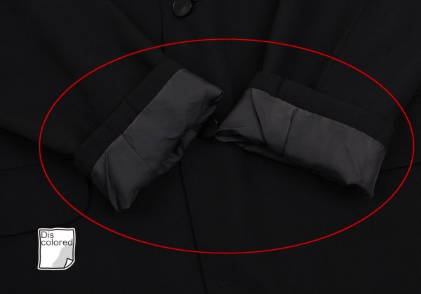 Yohji Yamamoto POUR HOMME Wool Poly Jacket Black Size S