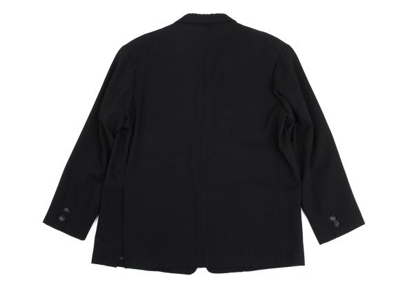 Yohji Yamamoto POUR HOMME Wool Poly Jacket Black Size S