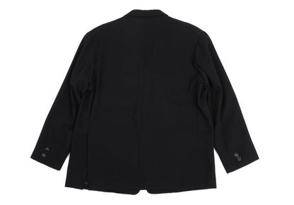 Yohji Yamamoto POUR HOMME Wool Poly Jacket Black Size S