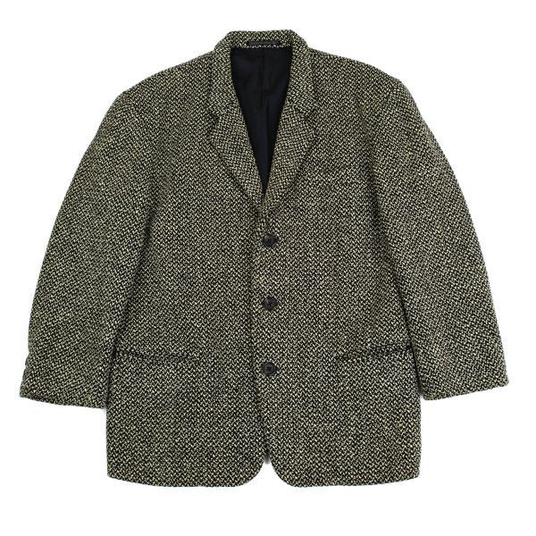 Yohji Yamamoto POUR HOMME Wool Nylon Jacket Black Size S