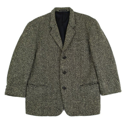 Yohji Yamamoto POUR HOMME Wool Nylon Jacket Black Size S