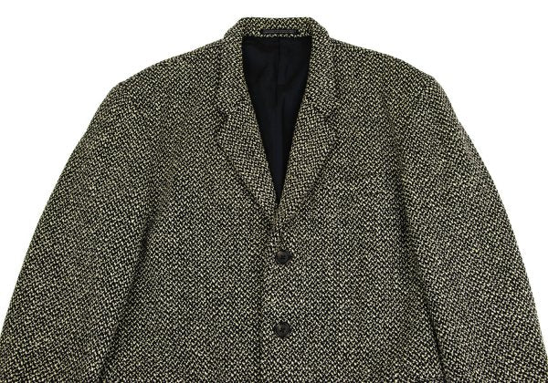 Yohji Yamamoto POUR HOMME Wool Nylon Jacket Black Size S