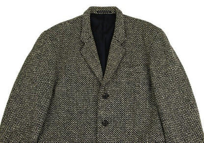 Yohji Yamamoto POUR HOMME Wool Nylon Jacket Black Size S