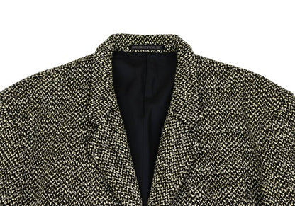 Yohji Yamamoto POUR HOMME Wool Nylon Jacket Black Size S