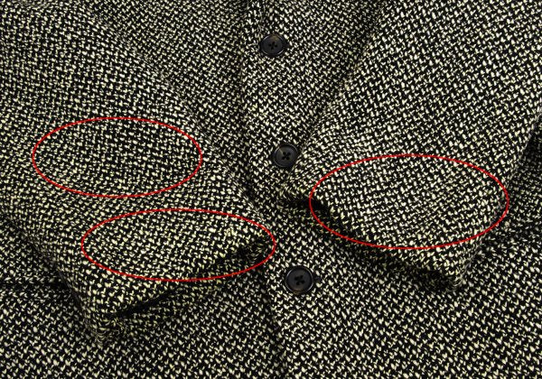 Yohji Yamamoto POUR HOMME Wool Nylon Jacket Black Size S