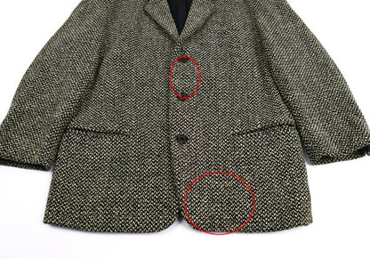 Yohji Yamamoto POUR HOMME Wool Nylon Jacket Black Size S