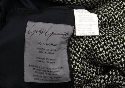Yohji Yamamoto POUR HOMME Wool Nylon Jacket Black Size S
