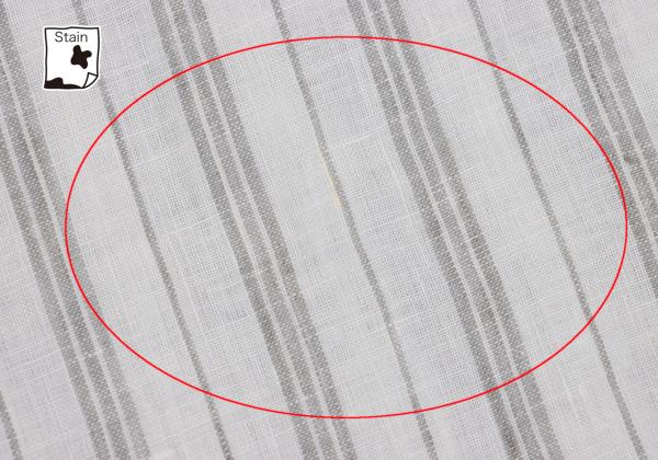 Papas Linen Stripe Long Sleeve Shirt White Gray Size 50L
