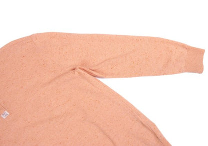Papas Wool Blend Henley Neck Knit Salmon Pink Size 48M