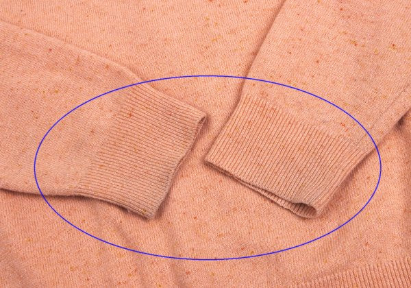 Papas Wool Blend Henley Neck Knit Salmon Pink Size 48M