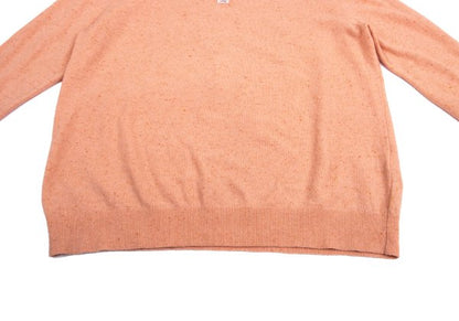 Papas Wool Blend Henley Neck Knit Salmon Pink Size 48M