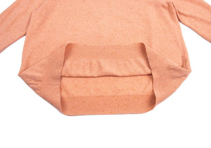 Papas Wool Blend Henley Neck Knit Salmon Pink Size 48M