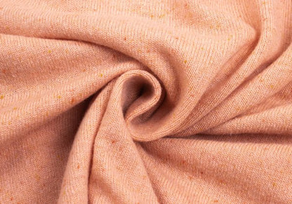 Papas Wool Blend Henley Neck Knit Salmon Pink Size 48M