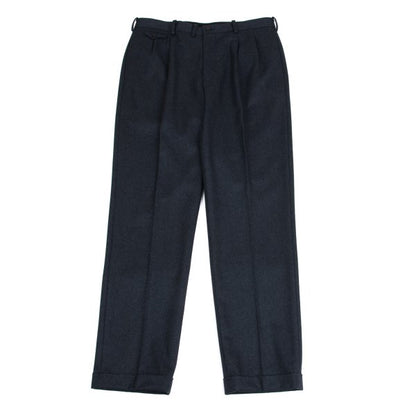 Papas Wool Two-Tuck Pants Navy Size 50L