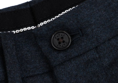 Papas Wool Two-Tuck Pants Navy Size 50L