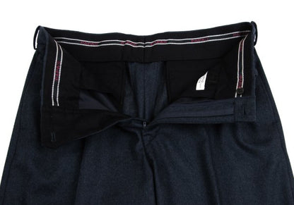 Papas Wool Two-Tuck Pants Navy Size 50L