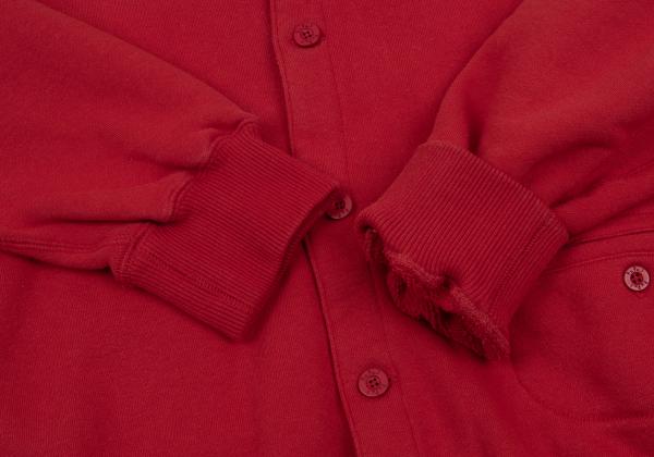 Papas Logo Print Cotton Sweat Jacket Red Size 50L