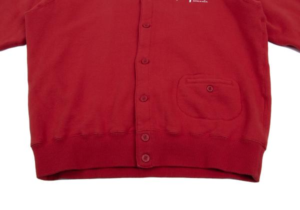 Papas Logo Print Cotton Sweat Jacket Red Size 50L