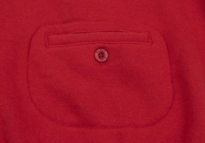 Papas Logo Print Cotton Sweat Jacket Red Size 50L
