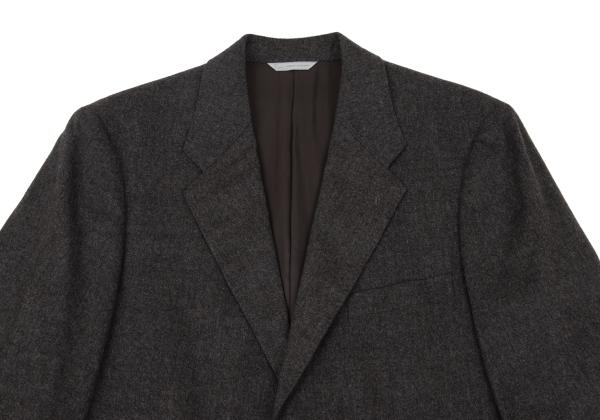 Papas Agnona Angora Wool Blend Blazer Charcoal Size 48M