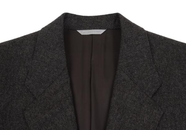 Papas Agnona Angora Wool Blend Blazer Charcoal Size 48M