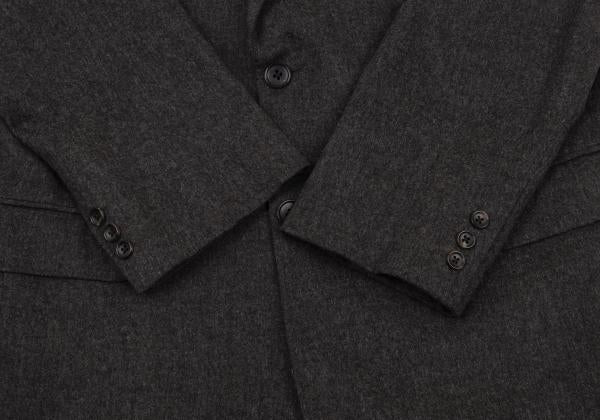 Papas Agnona Angora Wool Blend Blazer Charcoal Size 48M