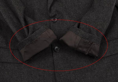 Papas Agnona Angora Wool Blend Blazer Charcoal Size 48M