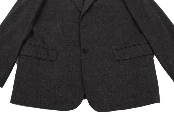 Papas Agnona Angora Wool Blend Blazer Charcoal Size 48M