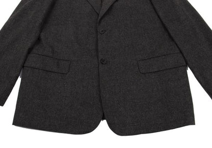 Papas Agnona Angora Wool Blend Blazer Charcoal Size 48M