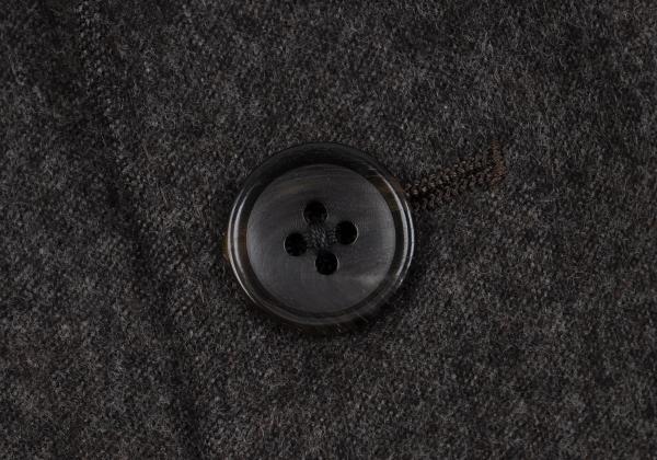Papas Agnona Angora Wool Blend Blazer Charcoal Size 48M