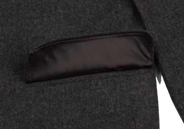 Papas Agnona Angora Wool Blend Blazer Charcoal Size 48M