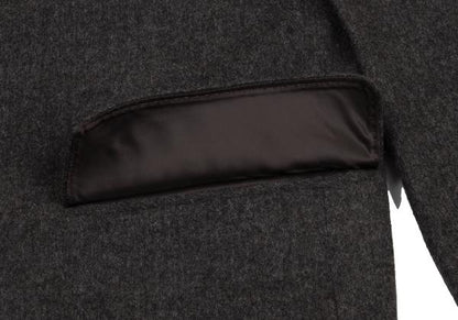 Papas Agnona Angora Wool Blend Blazer Charcoal Size 48M