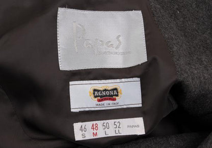 Papas Agnona Angora Wool Blend Blazer Charcoal Size 48M