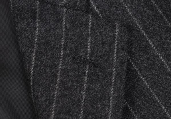Papas MOON Cashmere Wool Stripe Blazer Gray Size 50L