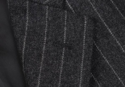 Papas MOON Cashmere Wool Stripe Blazer Gray Size 50L