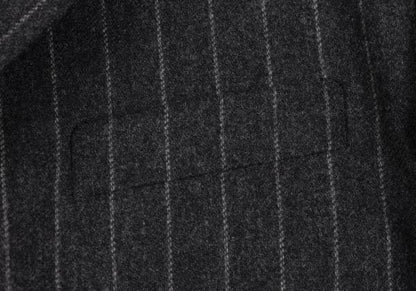 Papas MOON Cashmere Wool Stripe Blazer Gray Size 50L