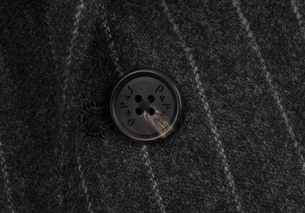 Papas MOON Cashmere Wool Stripe Blazer Gray Size 50L