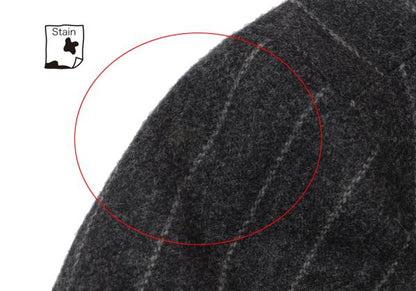 Papas MOON Cashmere Wool Stripe Blazer Gray Size 50L