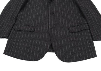 Papas MOON Cashmere Wool Stripe Blazer Gray Size 50L