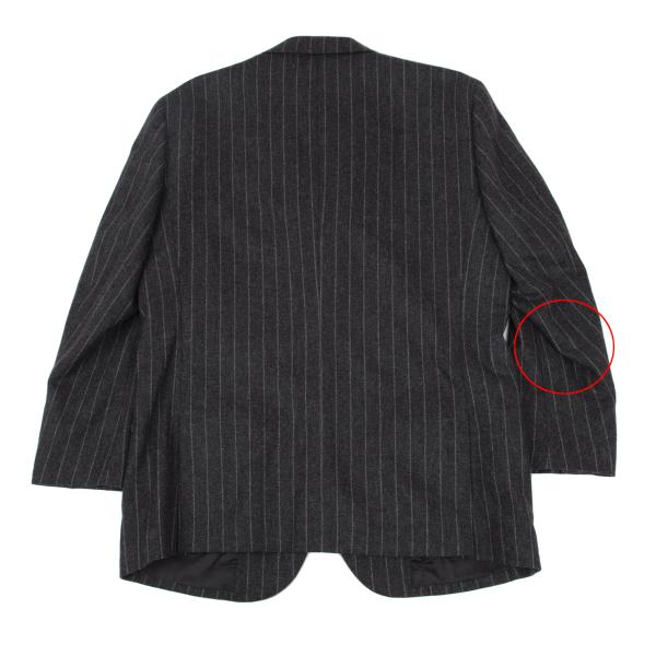 Papas MOON Cashmere Wool Stripe Blazer Gray Size 50L