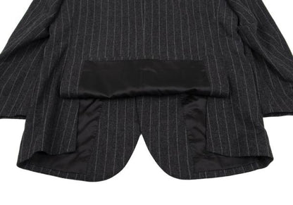 Papas MOON Cashmere Wool Stripe Blazer Gray Size 50L